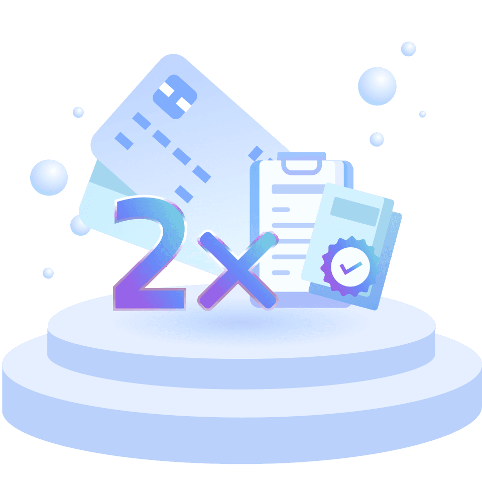 Get 2X faster credit card approvals